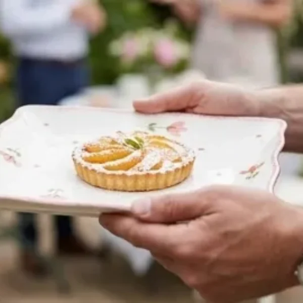 bandeja de cerámica cuadrada 8.5 pulgadas