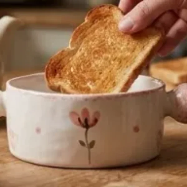 cuenco de ceramica con dos asas laterales 1L