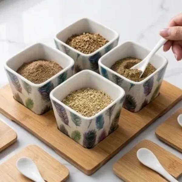 set de especieros eco-amigables 33*11*8.5*6.5CM