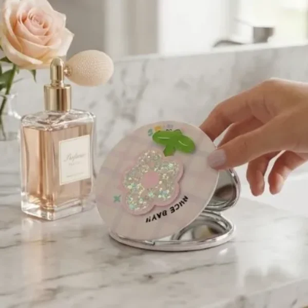 espejo compacto de bolsillo con diseño 7CM