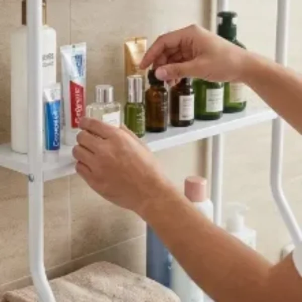 estante organizador de baño de 3 niveles para inodoro 45*25*153CM