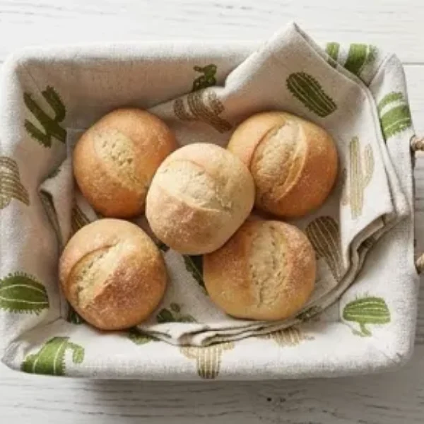 Cesta tejida de mimbre decorativa con forro de tela 23*8CM