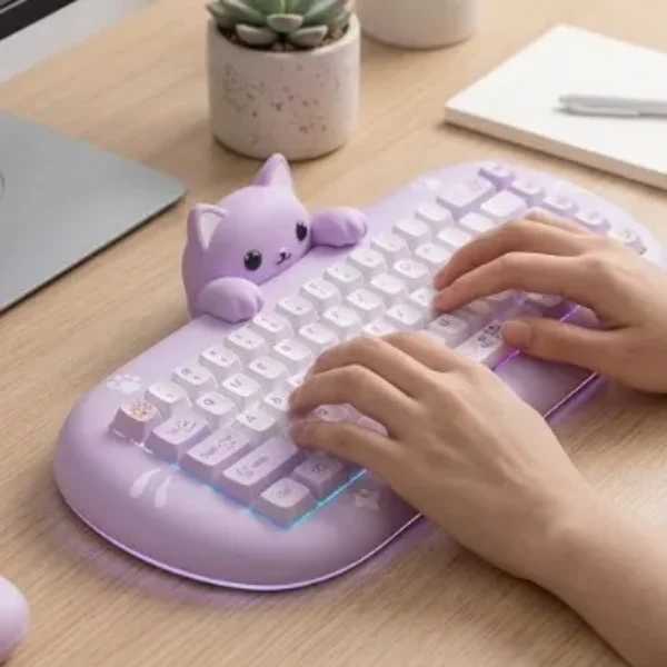 Teclado mecánico inalámbrico Bluetooth YUNZII C68 40*13*4CM