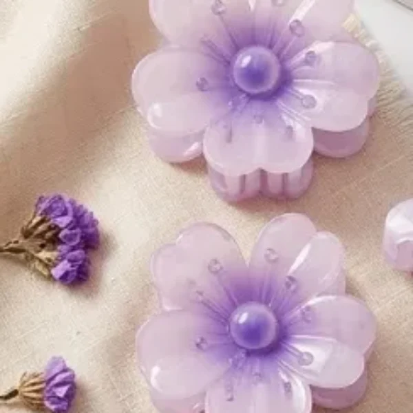 pinza para el cabello en forma de flor 8CM