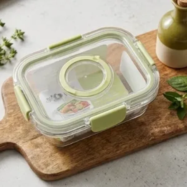 taper de vidrio hermético cuadrado 400ML