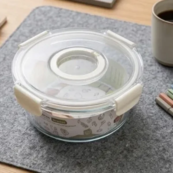 taper de vidrio hermético redonda 930ML