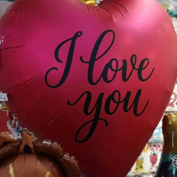 globo metálico gigante en forma de corazón 1.60 metros