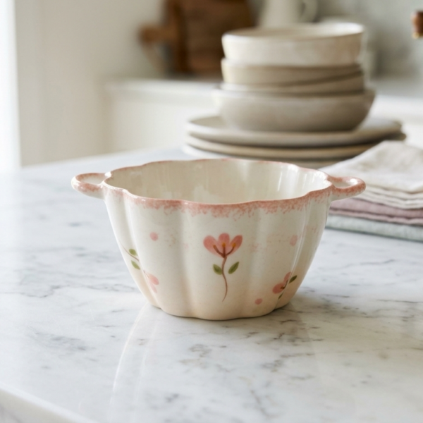 cuenco de cerámica con diseño anidado 10 pulgadas