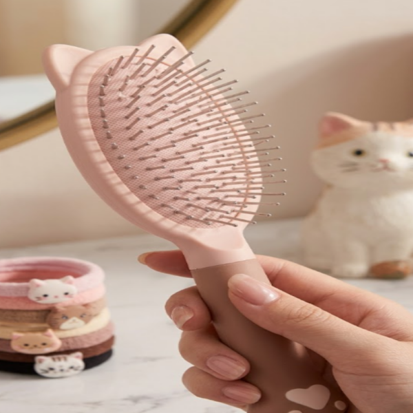 cepillo de cabello con diseño de patita de gato 24*6.5CM